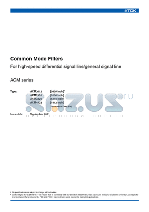 ACM4532-102-3P-T datasheet - For high-speed differential signal line/general signal line