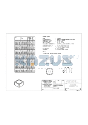 CDRH73-181 datasheet - CDRH73 SMD POWER INDUCTOR