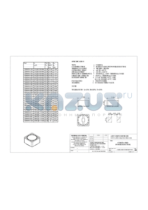 CDRH74-121 datasheet - CDRH74 SMD POWER INDUCTOR