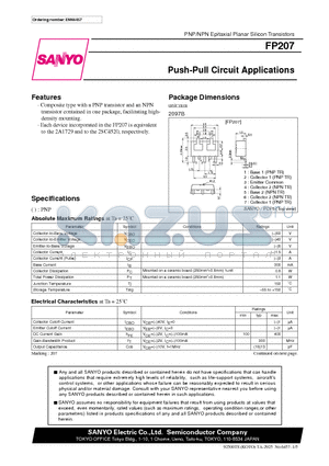 FP207 datasheet - Push-Pull Circuit Applications