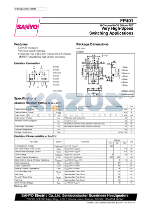 FP401 datasheet - Very High-Speed Switching Applications