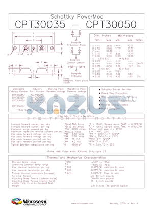 CPT30035_10 datasheet - Schottky PowerMod