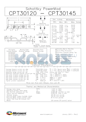 CPT30145 datasheet - Schottky PowerMod