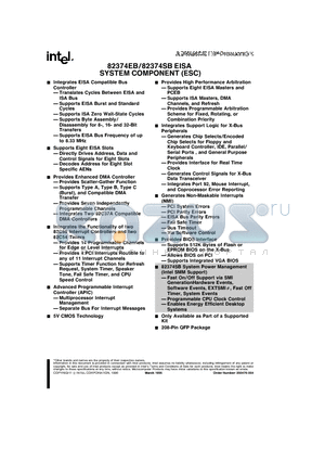 82374SB datasheet - SYSTEM COMPONENT (ESC)