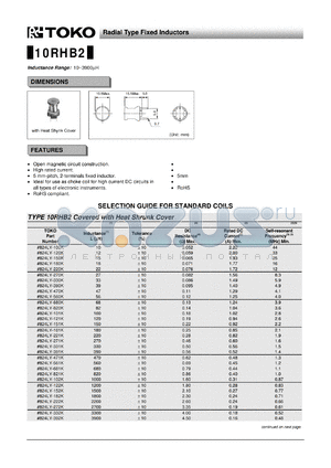 824LY-101K datasheet - Radial Type Fixed Inductors