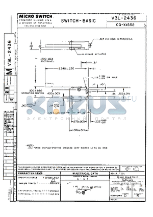 CQ-X1552 datasheet - SWITCH-BASIC