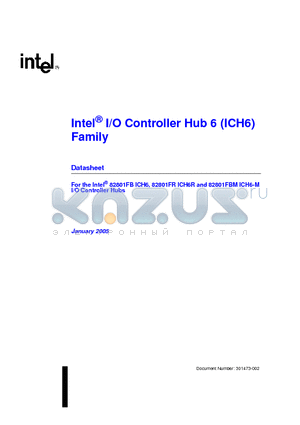 82801FBM datasheet - Intel I/O Controller Hub 6 (ICH6) Family