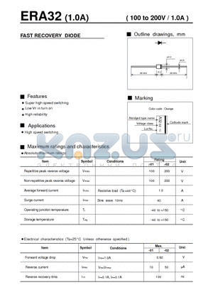 ERA32 datasheet - FAST RECOVERY DIODE