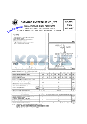 FPL13PT datasheet - FAST RECOVERY SILICON RECTIFIER