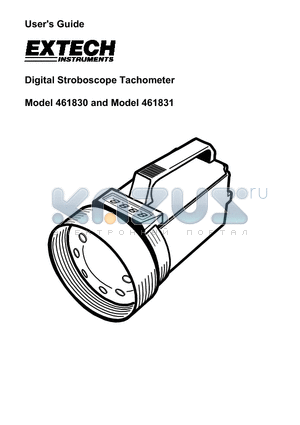461830 datasheet - Digital Stroboscope Tachometer