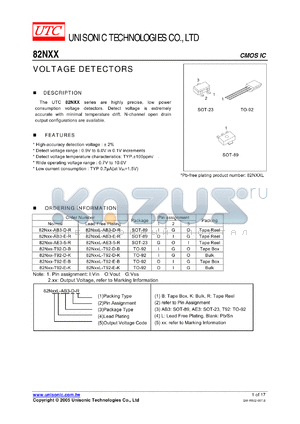 82N09L-AB3-I-B datasheet - VOLTAGE DETECTORS