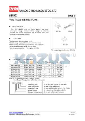82N17-AE3-G-B datasheet - VOLTAGE DETECTORS