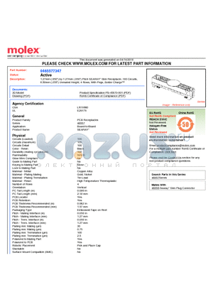 46557-7347 datasheet - 1.27mm (.050