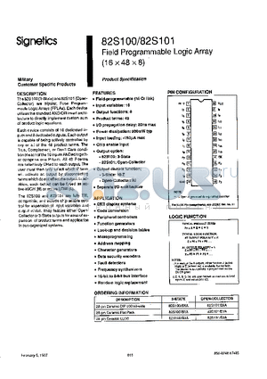 82S101 datasheet - Field Programmable Logic Array