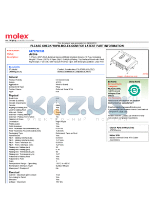 47379-2100 datasheet - 1.27mm (.050