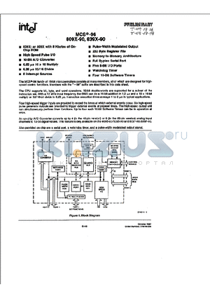 8395-90 datasheet - MCS-96 809X-90, 839X-90