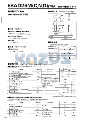 ESAD25MC datasheet - FAST RECOVERY DIODE