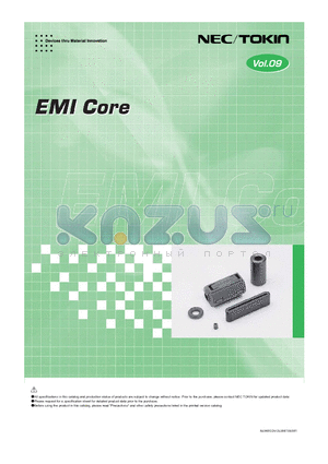 ESD-FPL-14.5-10 datasheet - EMI Core