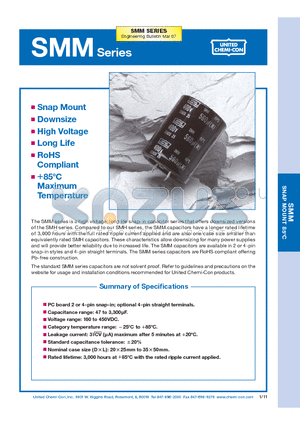 ESMM161VSN681MA20T datasheet - Snap Mount