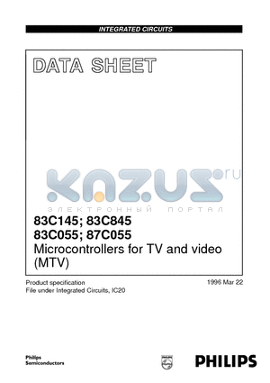 83C055 datasheet - Microcontrollers for TV and video MTV