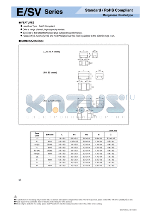 ESVB21A107M datasheet - E/SV Series