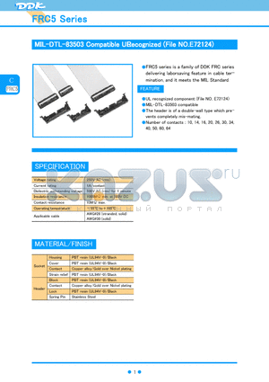 FRC5-A014-3T0 datasheet - MIL-DTL-83503 Compatible