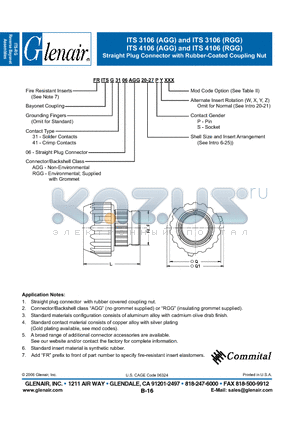 FRITSG3106RGG datasheet - Straight Plug Connector with Rubber-Coated Coupling Nut