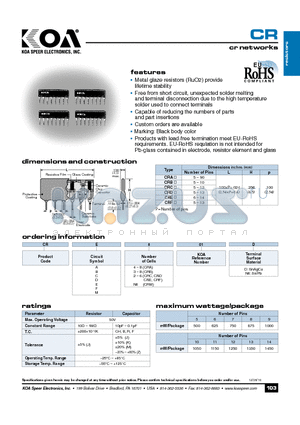 CRA601D datasheet - cr networks