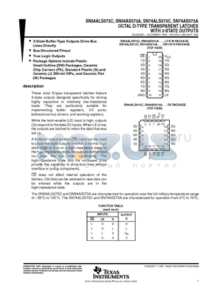 8401201RA datasheet - OCTAL D-TYPE TRANSPARENT LATCHES WITH 3-STATE OUTPUTS