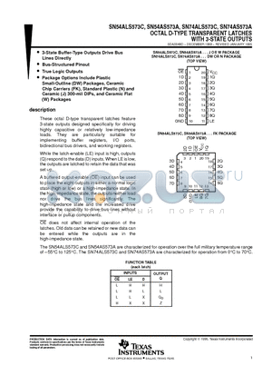 8401201SA datasheet - OCTAL D-TYPE TRANSPARENT LATCHES WITH 3-STATE OUTPUTS