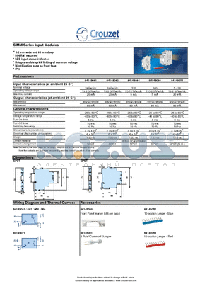 84028653 datasheet - SIMM Series Input Modules