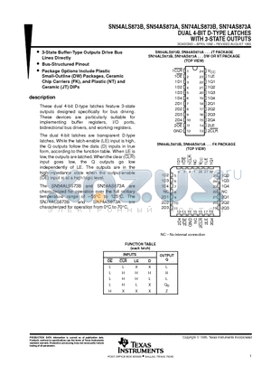 8403201LA datasheet - DUAL 4-BIT D-TYPE LATCHES WITH 3-STATE OUTPUTS
