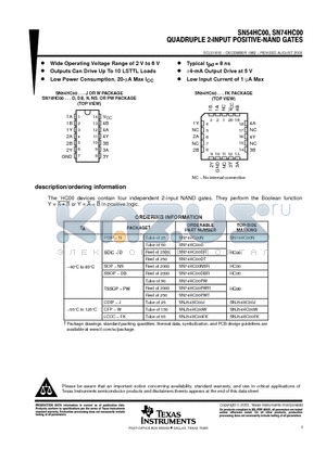 84037012A datasheet - QUADRUPLE 2-INPUT POSITIVE-NAND GATES