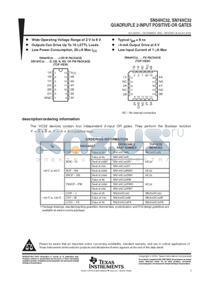 8404501DA datasheet - QUADRUPLE 2-INPUT POSITIVE-OR GATES