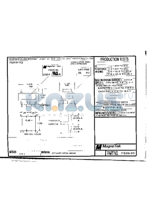 FS28-85 datasheet - FS28-85