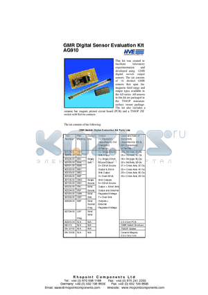 AD005-00 datasheet - GMR Digital Sensor Evaluation Kit