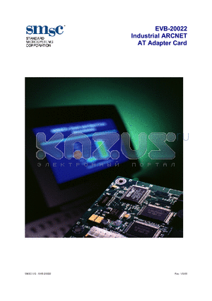 EVB20022 datasheet - Industrial ARCNET AT Adapter Card