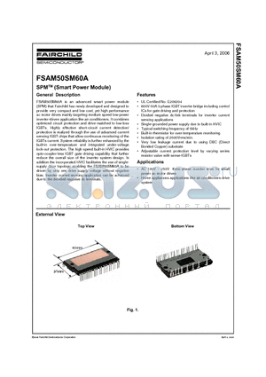 FSAM50SM60A datasheet - SPMTM (Smart Power Module)