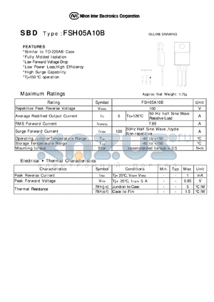 FSH05A10B datasheet - Schottky Barrier Diode