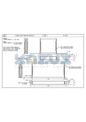 CS-11230 datasheet - SLIMCAB SERIES MOUNTING BRACKETS