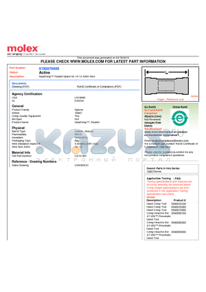 CS-N-303 datasheet - NylaKrimp Parallel Splice for 10-12 AWG Wire