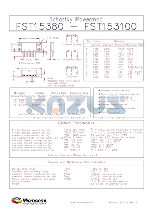 FST153100 datasheet - Schottky Powermod