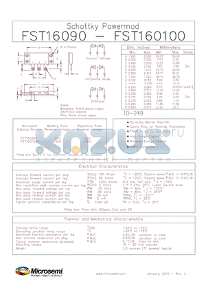 FST16090_10 datasheet - Schottky Powermod