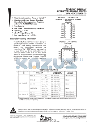 85002012A datasheet - HEX BUFFERS AND LINE DRIVERS WITH 3-STATE OUTPUTS