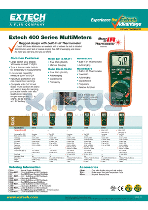 EX420 datasheet - Rugged design with built-in IR Thermometer