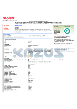 85003-2878 datasheet - 2.54mm (.100