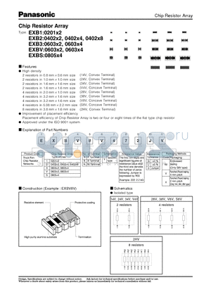 EXB14V4720V datasheet - Chip Resistor Array