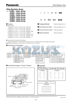 EXB14V_10 datasheet - Chip Resistor Array