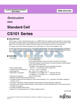 CS101 datasheet - Standard Cell
