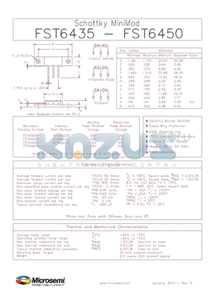 FST6435_10 datasheet - Schottky MiniMod